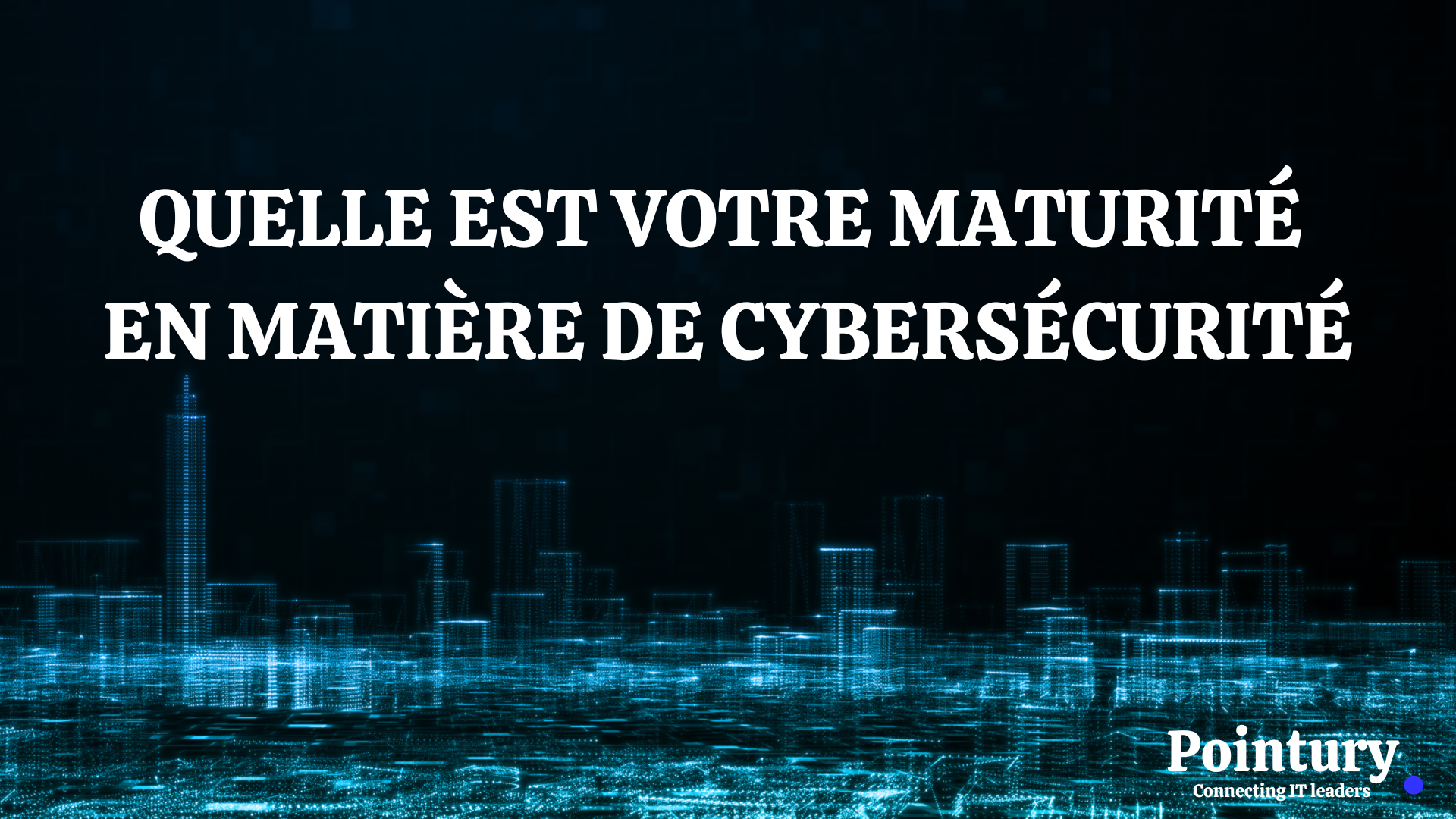 MATURITÉ EN MATIÈRE DE CYBERSÉCURITÉ